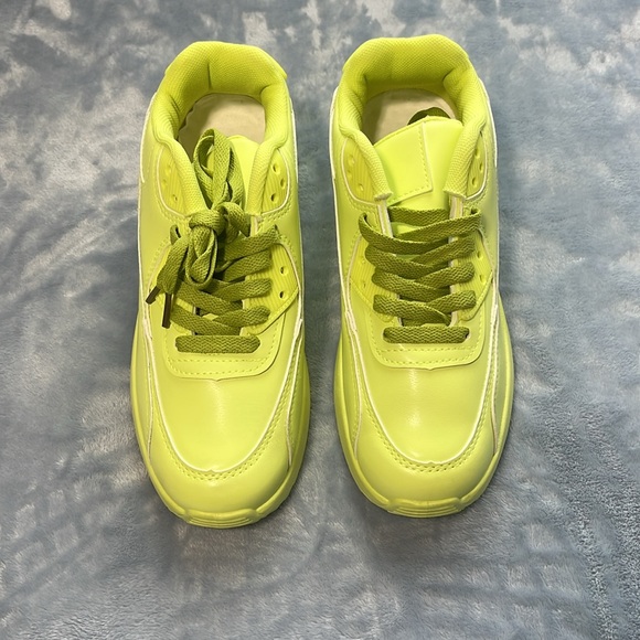 Cape Robbin Shoes - Cape Robbin Bright Yellow Green Sneakers